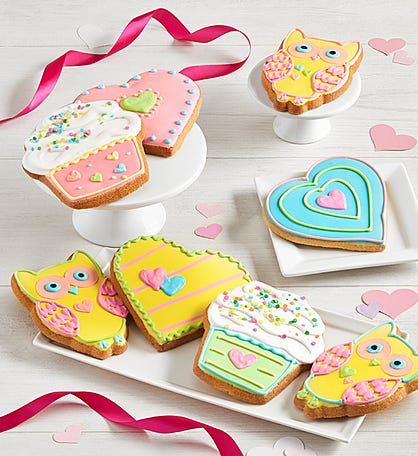 Character Valentine's Day Artisan Iced Cookies